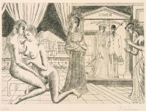 Picture of DELVAUX PAUL "MAQUETTE PROVISOIRE DU PROJET"