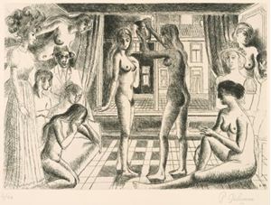 Picture of DELVAUX PAUL "NAISSANCE HYPOTHEIQUE DE DAVID G."