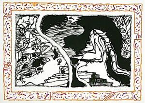 Picture of ALECHINSKY PIERRE (1927 - ) "SANS L'ECORSE C"