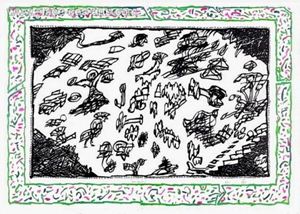 Image sur ALECHINSKY PIERRE (1927 - ) "SANS L'ECORSE F"