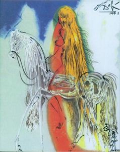 Picture of DALI SALVADOR - LADY GODIVA