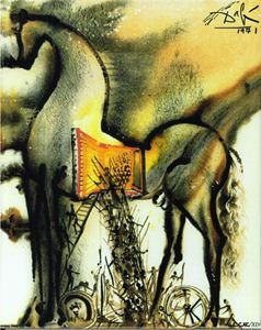 Image sur DALI SALVADOR - LE CHEVAL DE TROIE